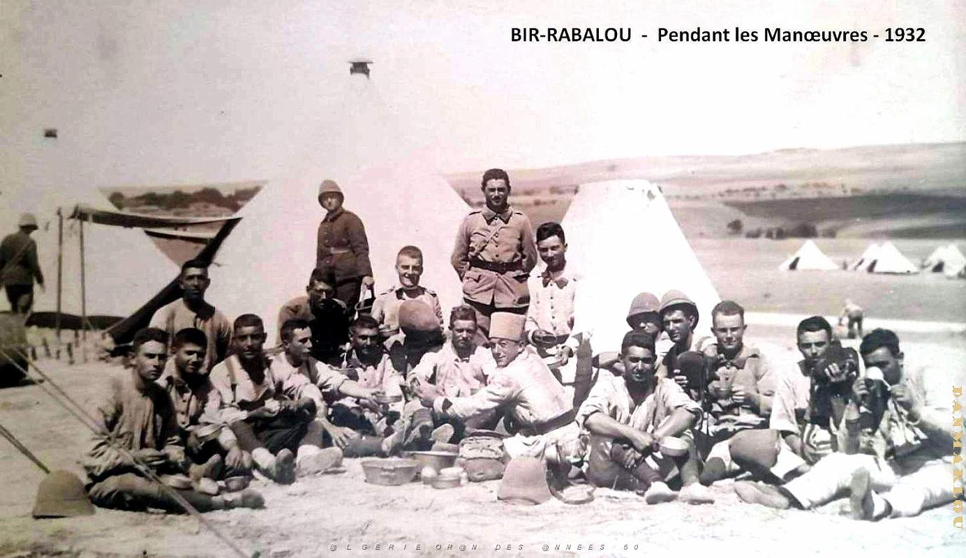 Bir-Rabalou - Pendant les Manoeuvres - 1932.jpg